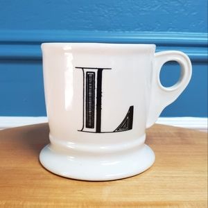 Anthropologie Monogrammed 'L' Mug